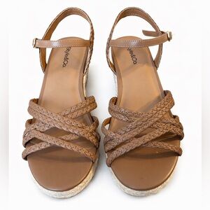 Style & Co Vanaa Espadrille Wedge Sandals Brown Women’s 6.5 Brand NEW No Tags